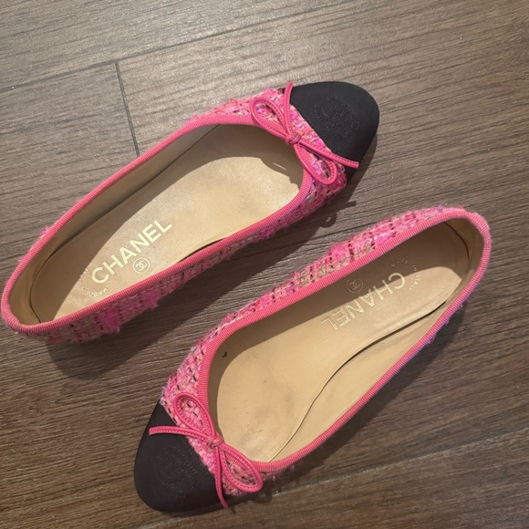 Tweed Chanel Flat Size 36.5 - Picture 1 of 6